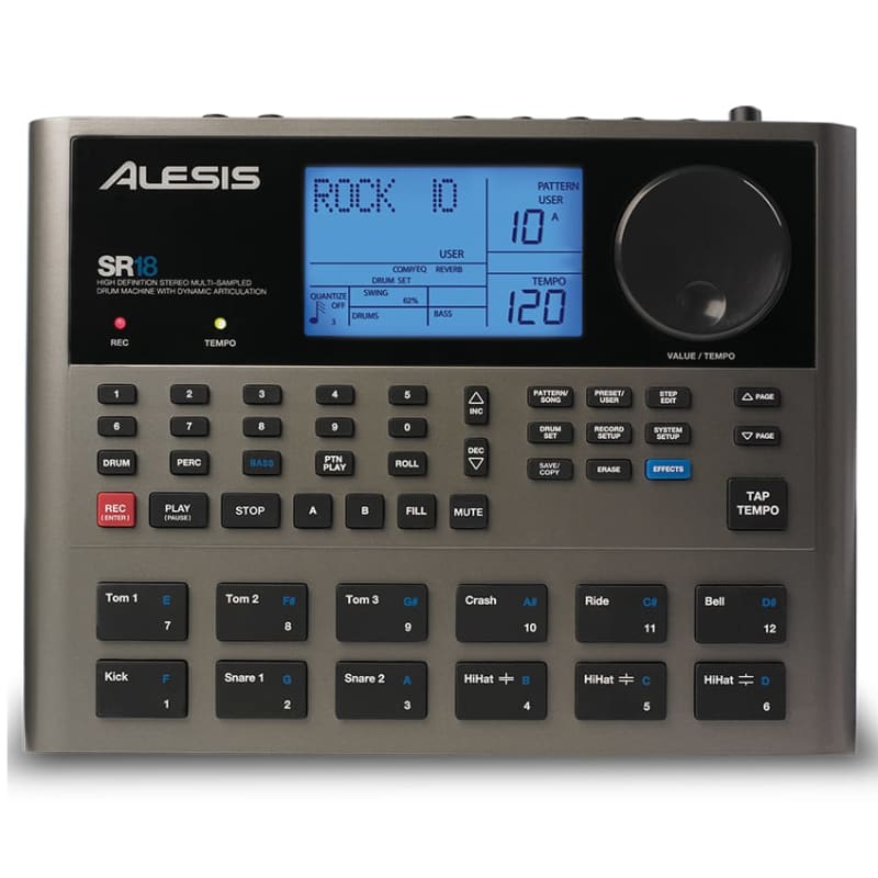 Alesis SR18 Portable Drum Machine - new Alesis           Drum Machine
