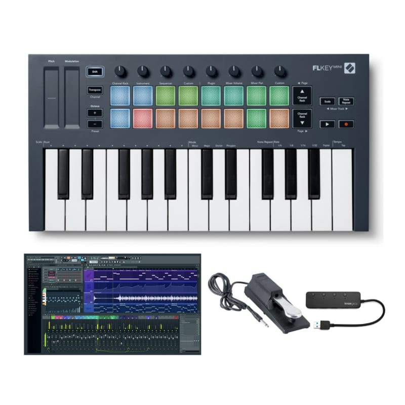 Novation Novation FLkey Mini 25-Key MIDI Keyboard Controller f... - new Novation        MIDI Controllers      Keyboard