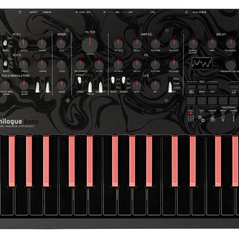 2022 - Present Korg Minilogue Bass 37-Key 4-Voice Polyphonic S... - new Korg            Analog   Synth