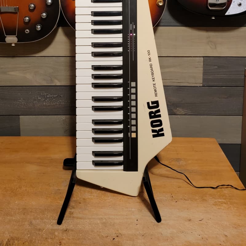 Korg RK-100 Remote Keyboard Keytar Synth Controller White - Used Korg  Keyboard    Vintage   Controller    Synth