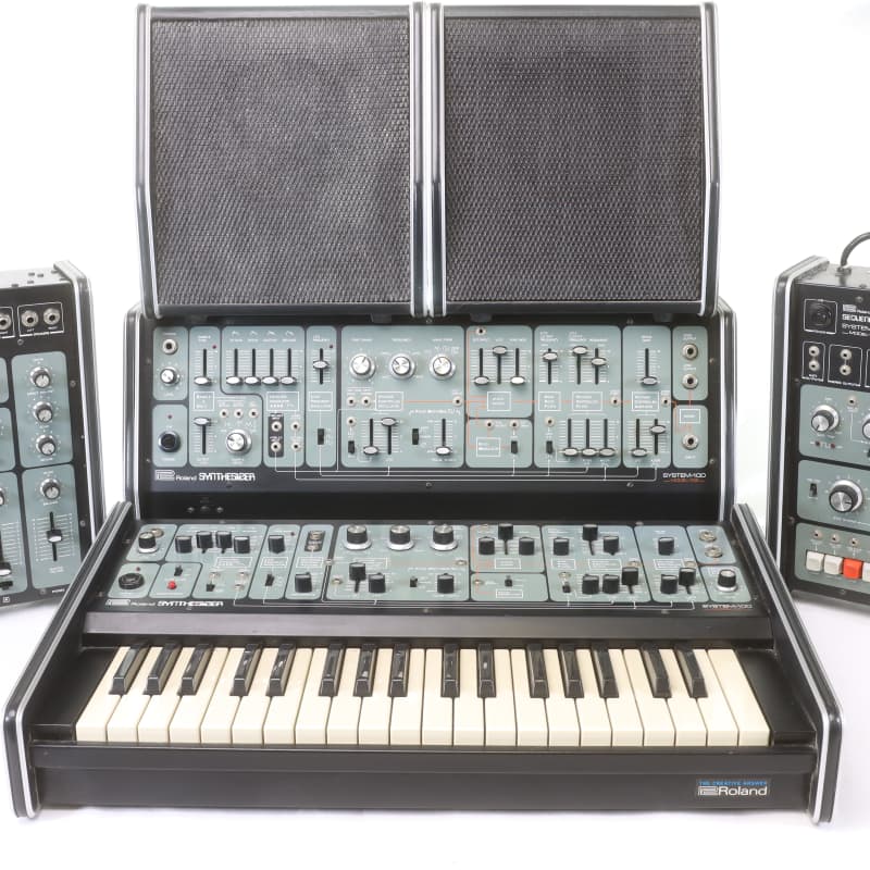 1975 - 1979 Roland System 100 Modular Synthesizer Black / Gree... - used Roland  Monophonic          Analog Modular Synthesizer