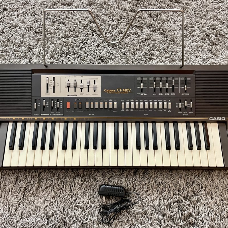 1980s Casio CT-410V Casiotone 49-Key Synthesizer Black - used Casio  Vintage Synths             Synth