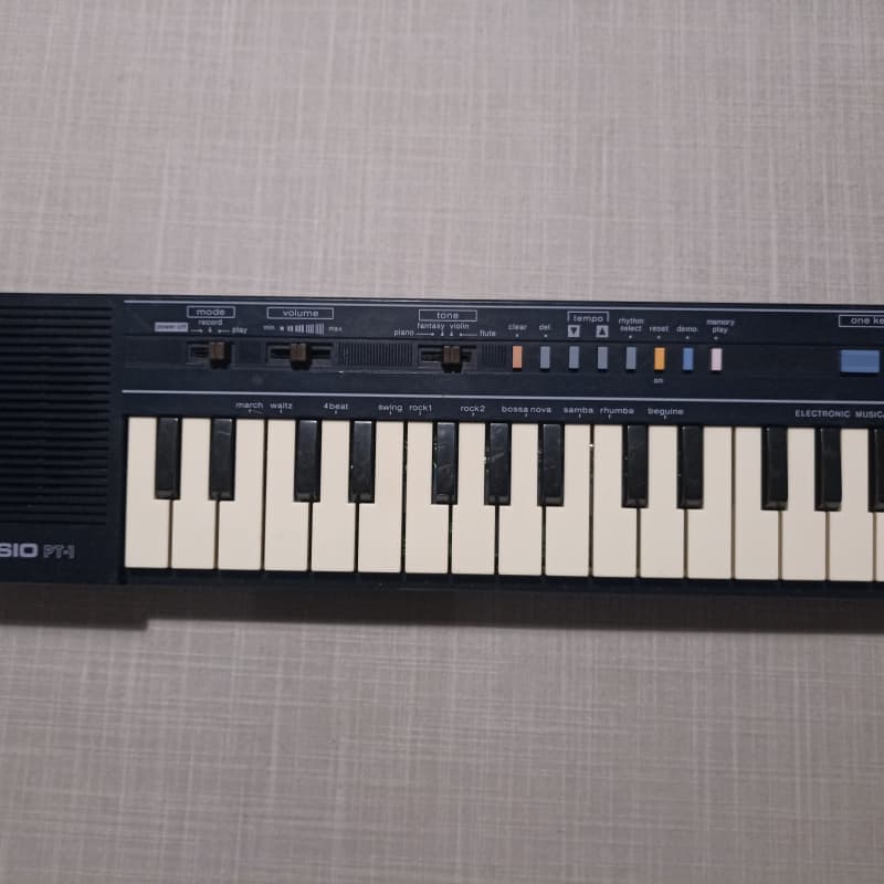 1982 - 1988 Casio PT-1 29-Key Mini Synthesizer Blue - used Casio  Vintage Synths             Synth