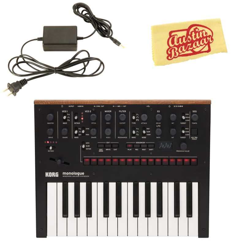 2023 Korg MONOLOGUEBK-COMBO-STD Black - new Korg            Analog   Synth