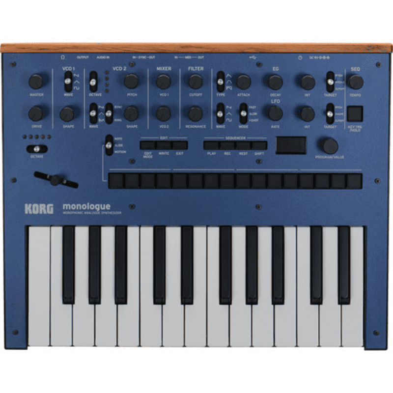 Korg Monologue Monophonic Analogue Synthesizer Blue - new Korg            Analog   Synth