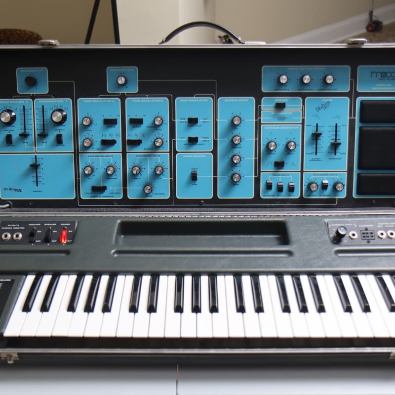 1972-1979 Moog Sonic Six Blue - Used Moog      Vintage  Analog     Synth