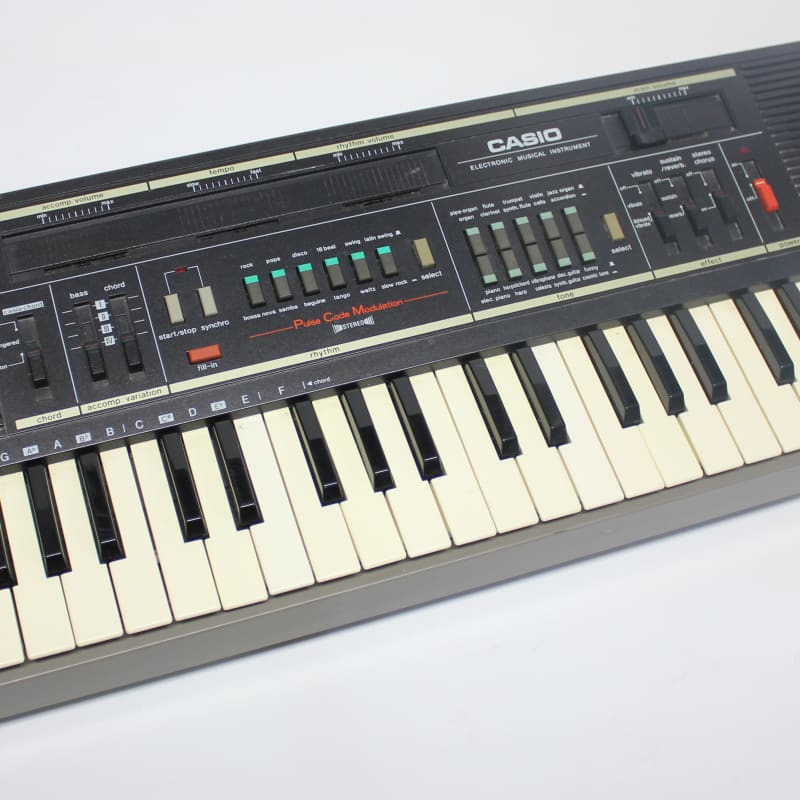 1984 - 1985 Casio MT-210 Casiotone 49-Key Synthesizer Black - used Casio  Vintage Synths            Keyboard