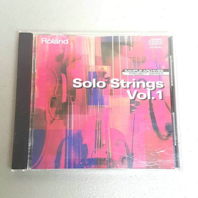 Roland L-CDP-05 "Solo Strings" Sampler CD Rom Library - S-770/... - used Roland         Sampler