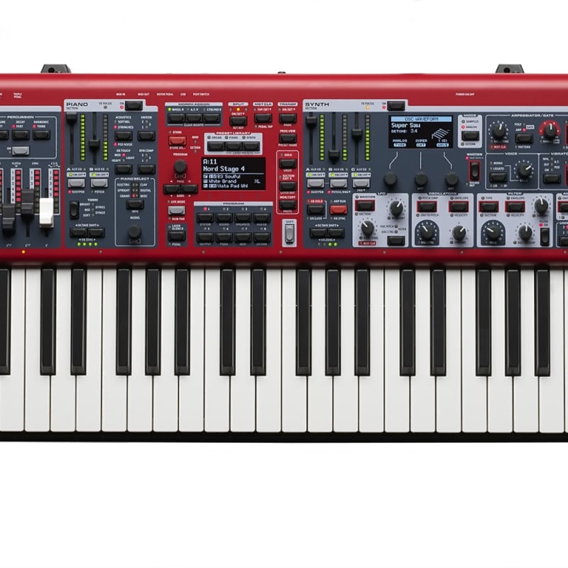 2023 Nord Stage 4 88 Stage Keyboard, Hammer Action 88-Key Digi... - New Nord Piano Keyboard Organ          Synth