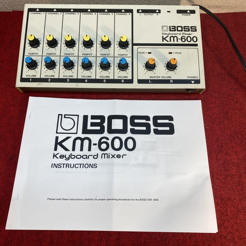 1980s Boss KM-600 Keyboard Mixer White - Used Boss  Keyboard    Vintage