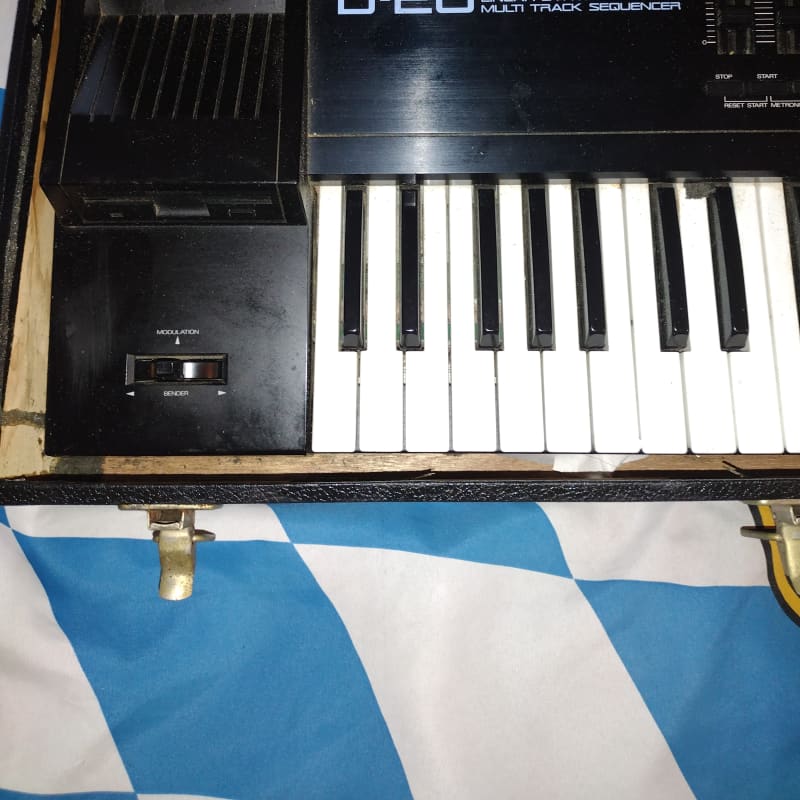 80s 90s Roland D20 Black - Used Roland     Midi