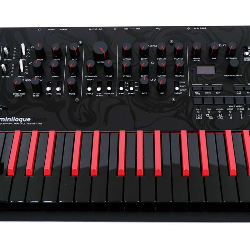 2022 - Present Korg Minilogue Bass 37-Key 4-Voice Polyphonic S... - new Korg            Analog   Synth