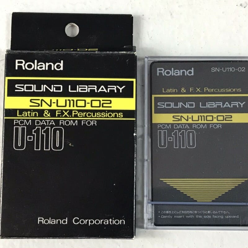 Roland SN-U110-02 Latin & F.X. Percussions ROM Card for U-... - used Roland               Synth