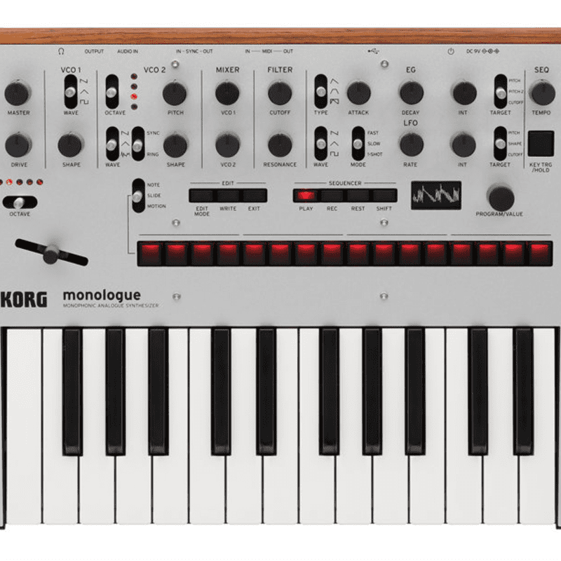 Korg Monologue Monophonic Analogue Synthesizer Silver - new Korg            Analog   Synth