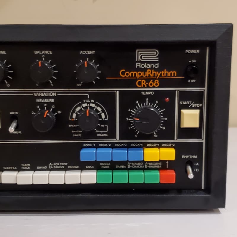 1970s Roland CR-68 CompuRhythm Black - used Roland           Drum Machine