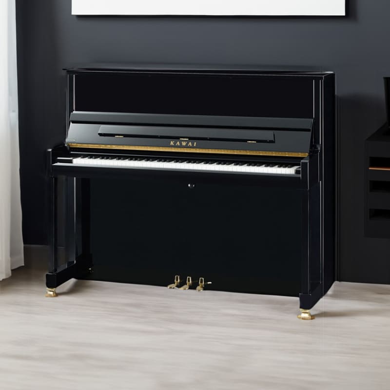 Kawai 48 K-300 Upright Piano | | SN: 2756262 Polished Ebony - used Kawai       Digital Piano