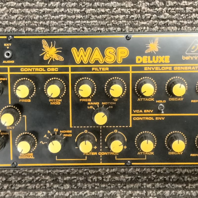 2020 - Present Behringer WASP Deluxe Desktop Synthesizer Black - used Behringer               Synth