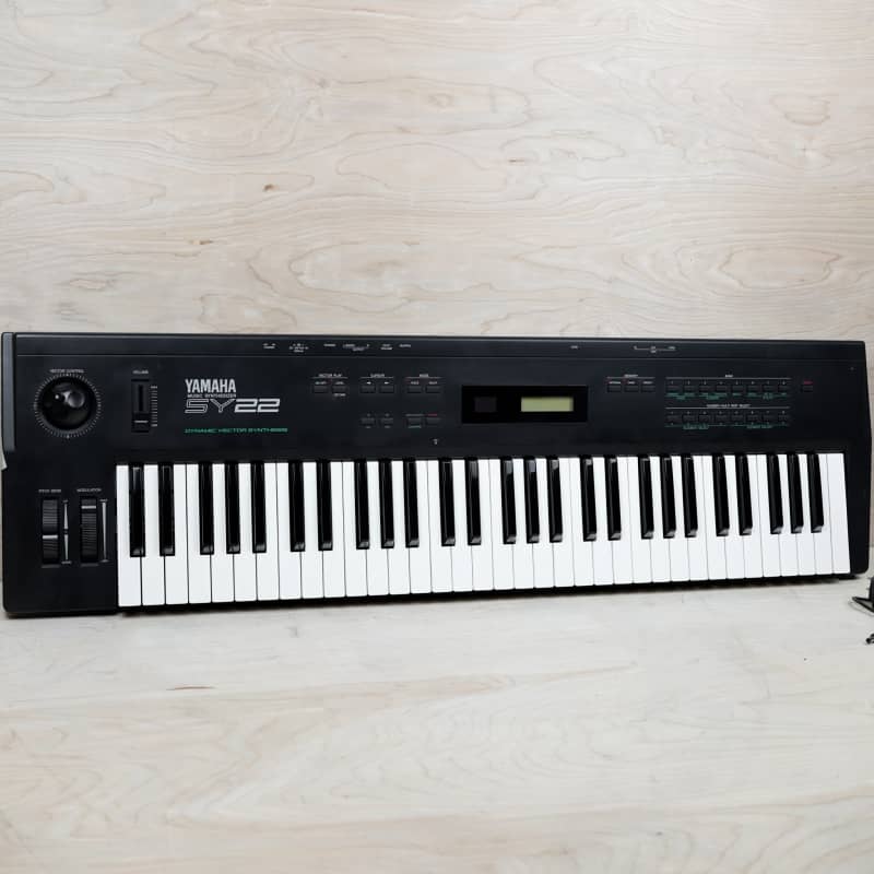 Yamaha SY22 Dynamic Vector Synthesizer Black - Used Yamaha             Synth