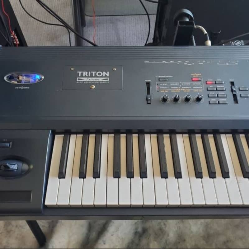 2000s Korg Triton Extreme 88 Blue - Used Korg  Keyboard