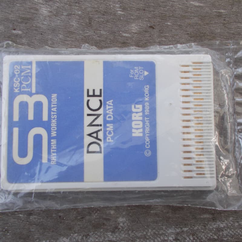 Late 80s Korg S3 Dance Card plastic - used Korg           Drum Machine