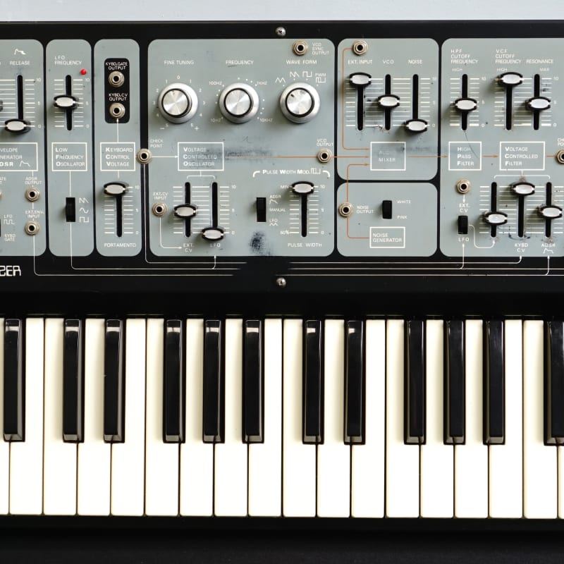 1975 - 1979 Roland System 100 Model 101 37-Key Synthesizer Black - used Roland             Modular Synthesizer