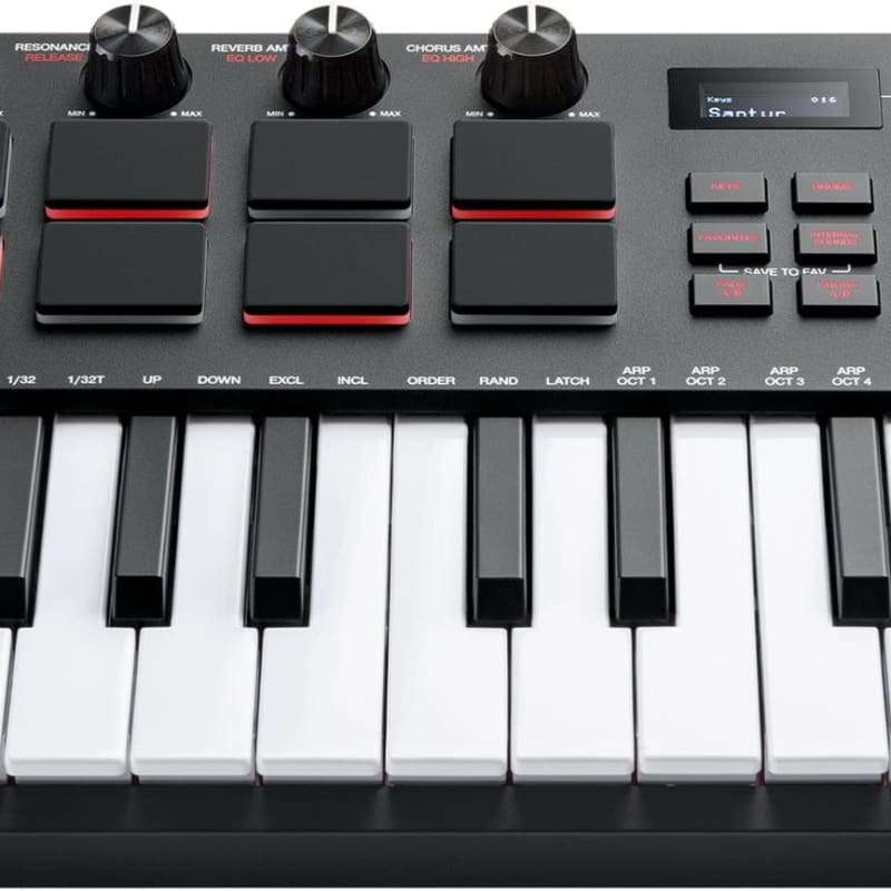 2022 Akai MPKMINI-PLAY-MK3 Black - new Akai        MIDI Controllers      Keyboard