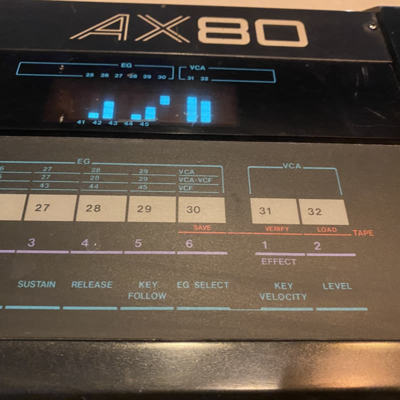 1980s Akai AX80 Synthesizer Black - used Akai   Vintage Instrument         Analog  Synthesizer