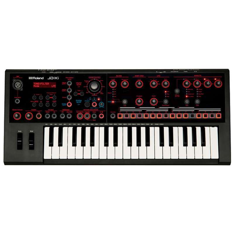 Roland JD-XI Interactive Analog-Digital Crossover Synthesizer ... - new Roland          Sequencer  Analog   Synth