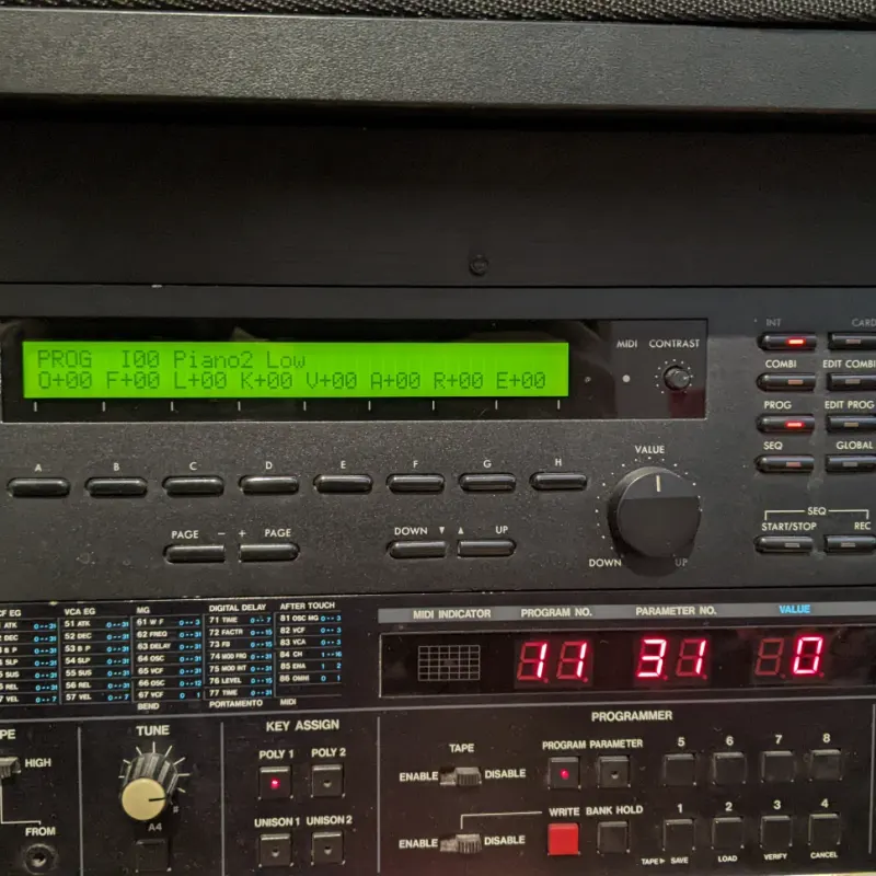 1990s Korg EX M1R Rackmount Music Workstation Black - used Korg MPC     Workstation