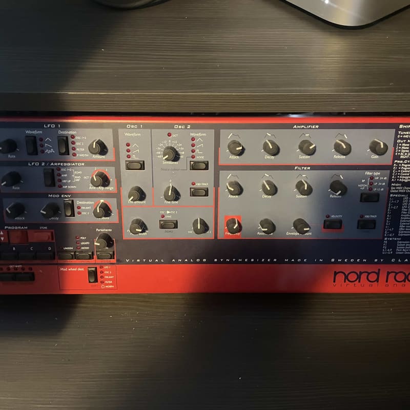 1995 - 1997 Nord Lead Rack Rackmount Virtual Analog Synthesize... - used Nord               Synth