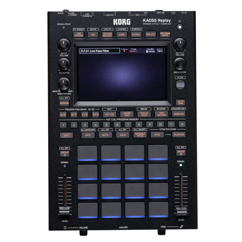 Korg KAOSS Replay Dynamic Effects and Sampler Re - new Korg         Sampler