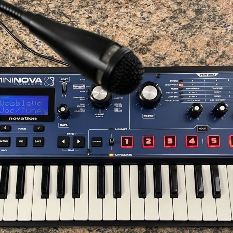 2012 - Present Novation MiniNova 37-Key 18-Voice Synthesizer Blue - used Novation               Synth