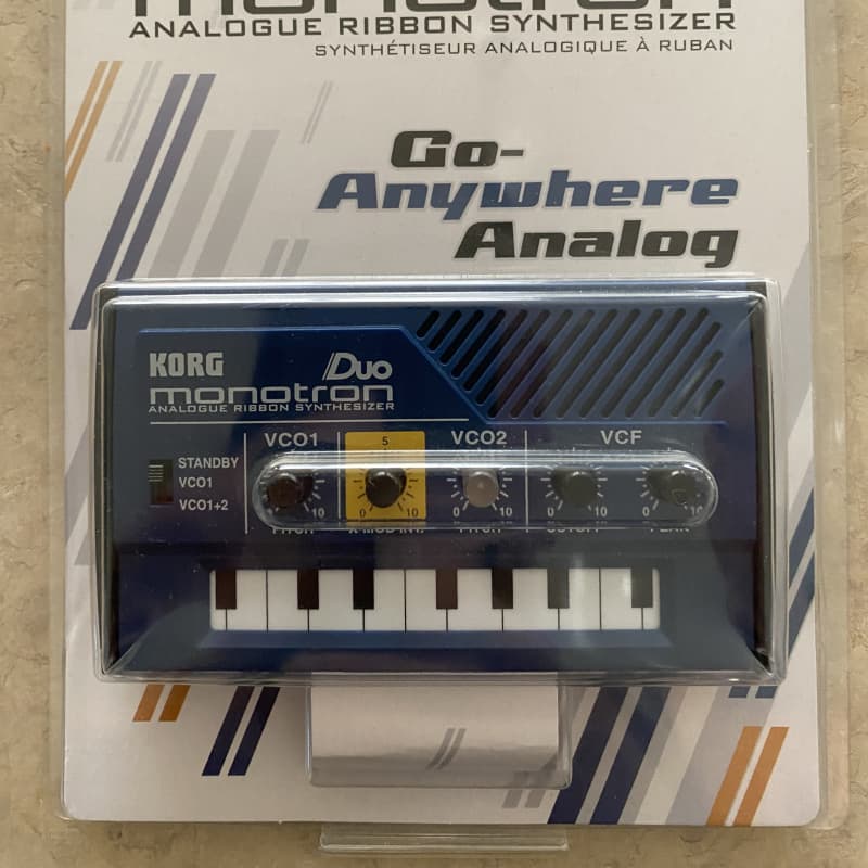 2011 - Present Korg Monotron DUO Analog Ribbon Synthesizer Blue - new Korg        MIDI Controllers    Analog  Keyboard