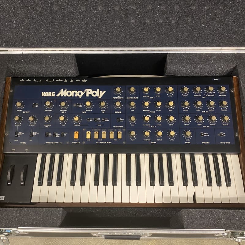 1980s Korg Mono/Poly Blue - used Korg   Vintage Instrument           Synthesizer