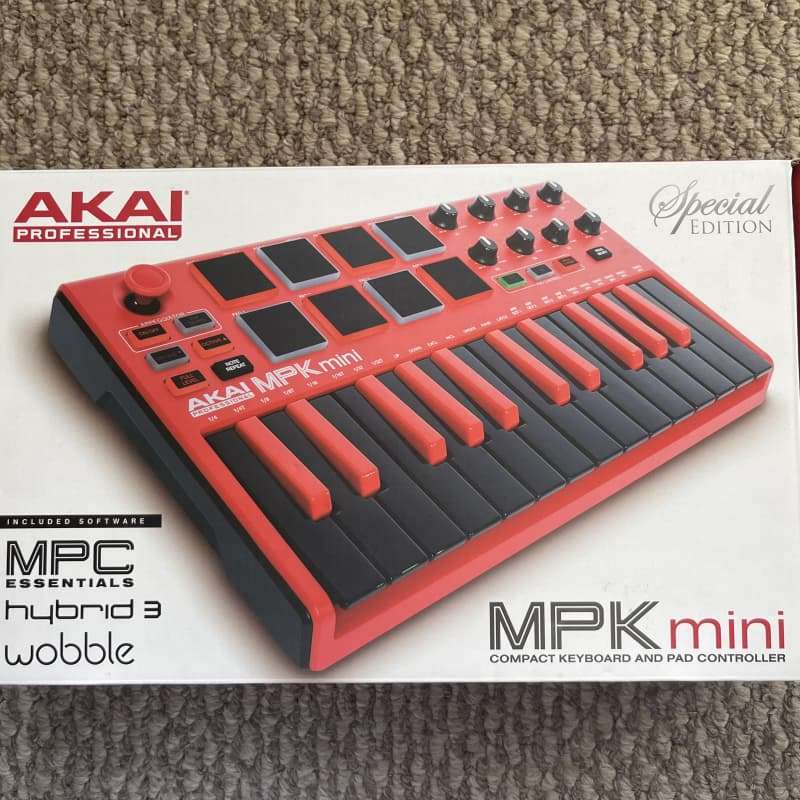 2014 - Present Akai MPK Mini Red - used Akai        MIDI Controllers