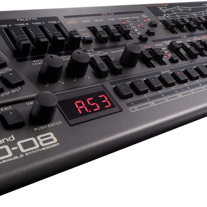 2021 - Present Roland JD-08 Programmable Synthesizer Black - new Roland    Digital