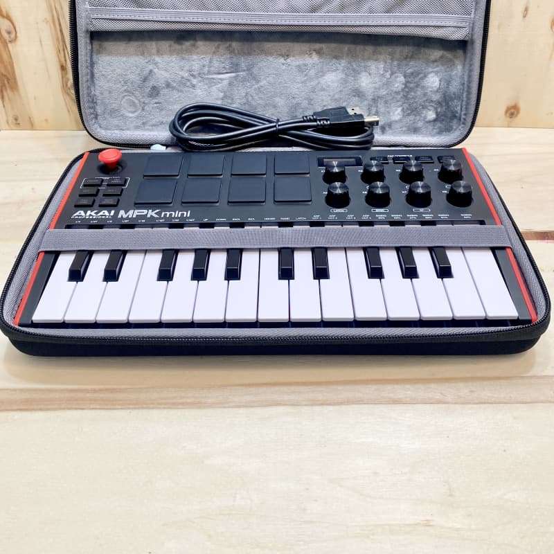 2020 - Present Akai MPK Mini MKIII 25-Key MIDI Controller Red ... - used Akai        MIDI Controllers