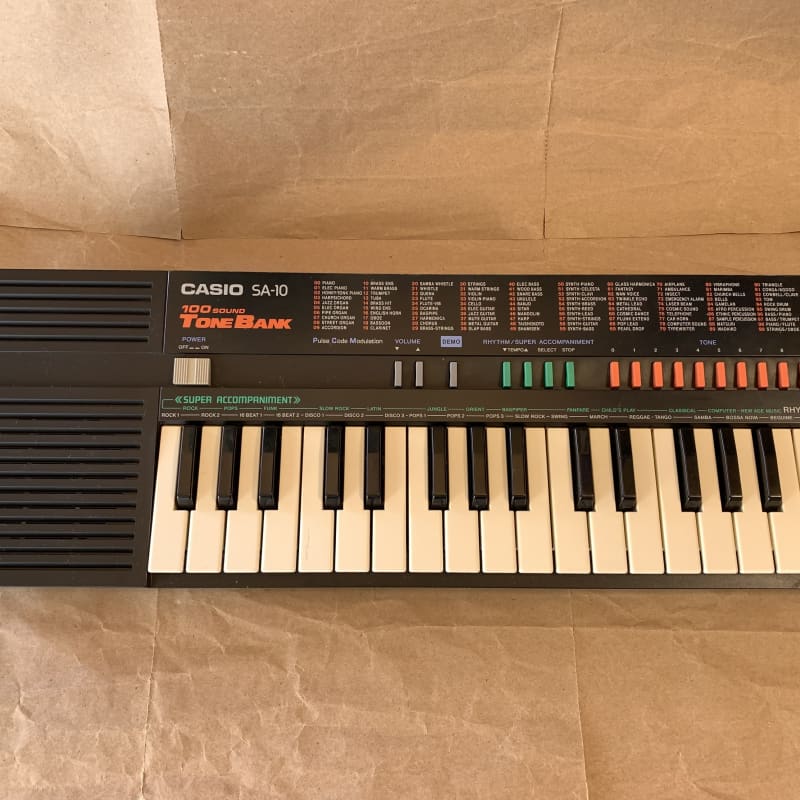 1980s Casio SA-10 Black - used Casio              Keyboard Synth