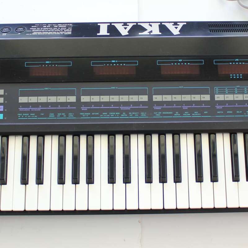 1980s Akai AX80 Synthesizer Black - used Akai   Vintage Instrument           Synthesizer