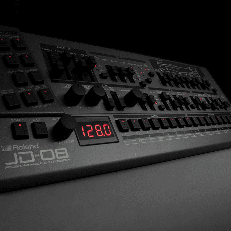 Roland JD-08 programmable synthesizer - new Roland    Digital