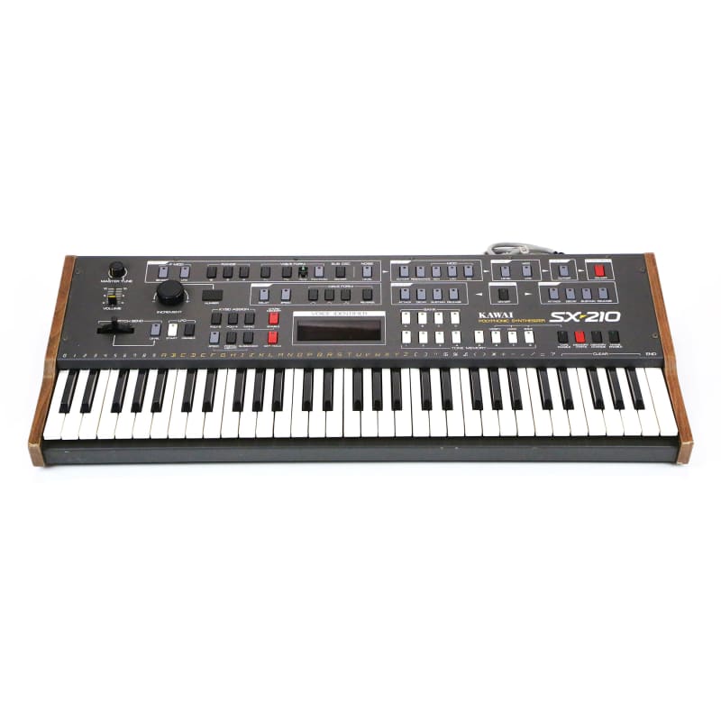1983 Kawai SX-210 Polyphonic Synthesizer Black - used Kawai Polyphonic       Keyboard    Analog  Synthesizer