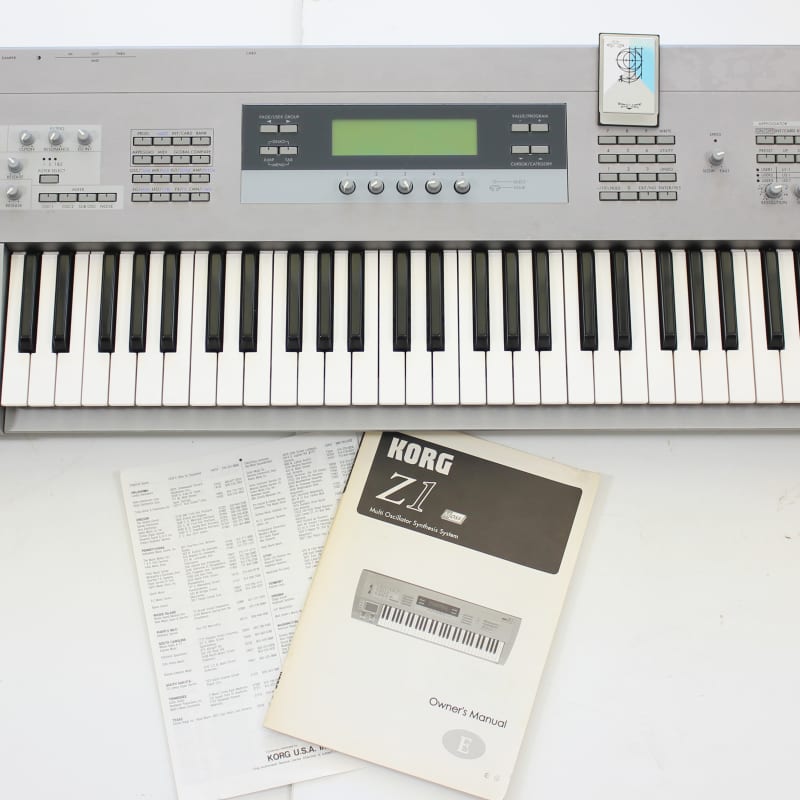 1990s Korg Z1 Silver - used Korg   Vintage Instrument     Keyboard      Synthesizer