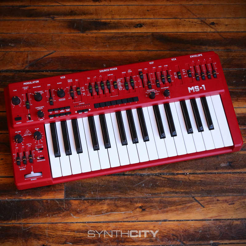 2019 - Present Behringer MS-1 / MS-101 Analog Synthesizer Red - used Behringer               Synth