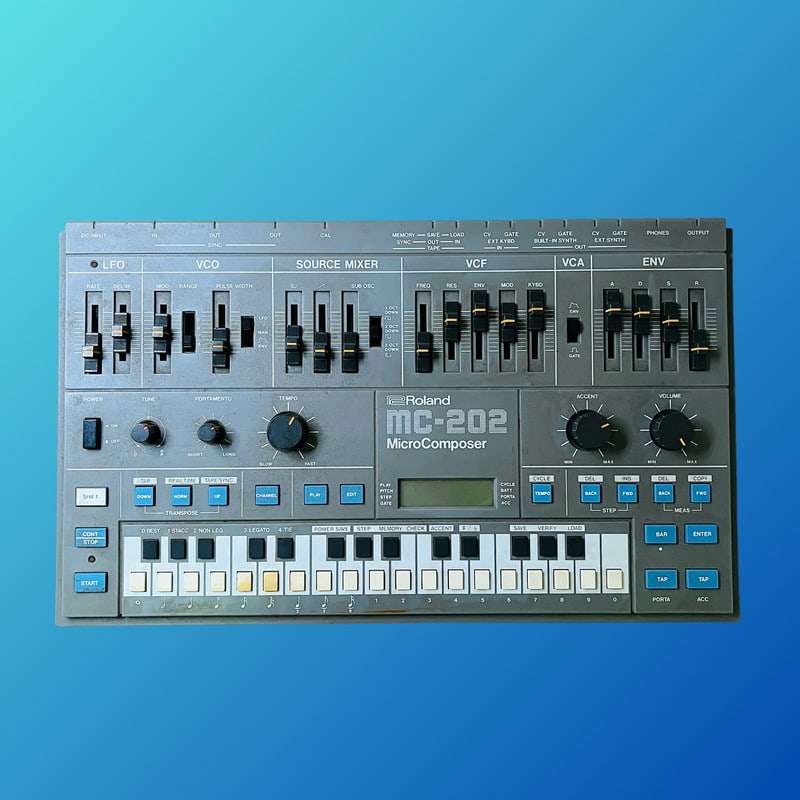 Roland MC-202 MicroComposer 1983 - 1985 Gray - used Roland          Sequencer  Analog   Synth