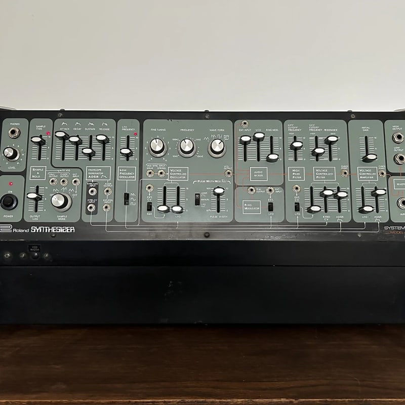 1975 - 1979 Roland System 100 Model 102 Expander Black - used Roland              Synthesizer
