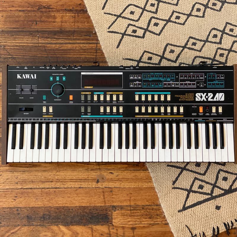 1985 Kawai SX-240 Black - used Kawai Polyphonic           Analog  Synthesizer