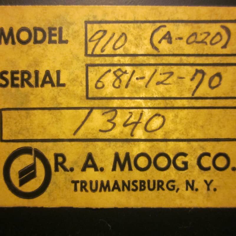 1970 Moog modular 910 Grey - used Moog             Modular