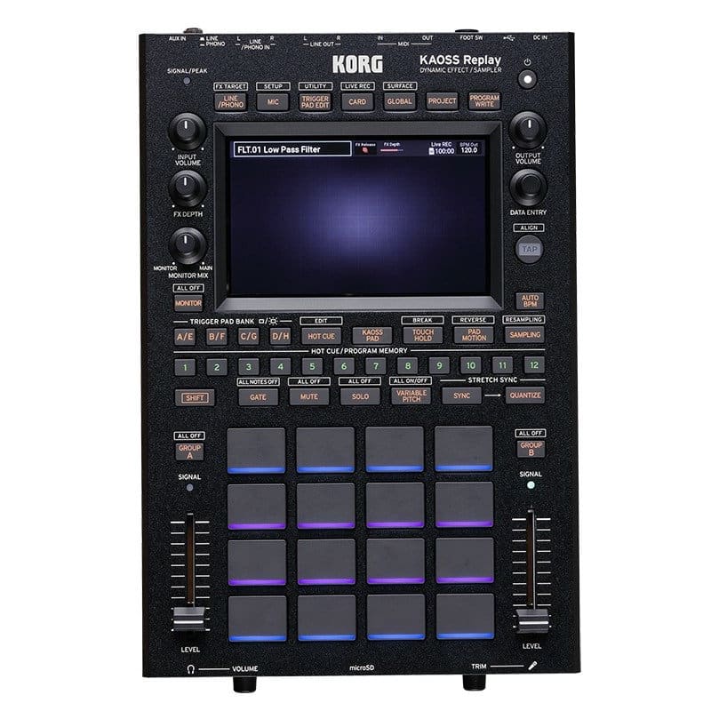 Korg KAOSS Replay Dynamic Effects Processor and Sampler Re - new Korg         Sampler