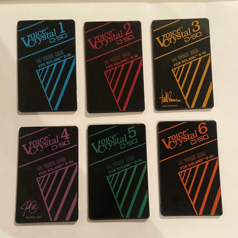 1980s Roland Voice Crystal sound cards - used Roland               Synth