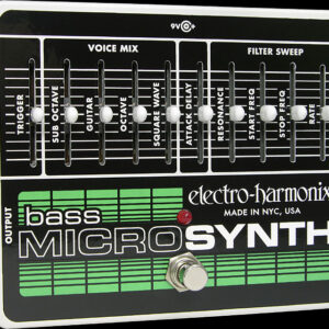 Electro Harmonix Micro Synthesizer Bass Guitar Effects Pedal